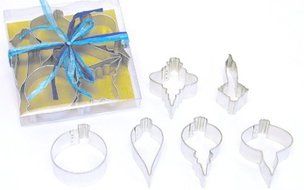 R &amp; M International Elegant Set of 6 Vintage Inspired Assorted Cookie Cutters Unique Shapes are Fun to Decorate...