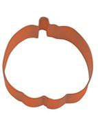 R&amp;M Pumpkin Trick Or Treat 3&quot; Cookie Cutter Orange W/ Colored, Durable Polyresin Finish