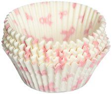 Oasis Supply Breast Cancer Awareness Baking Cups, Standard, 50-Count