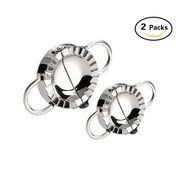 Dumpling Maker, BUTEFO Stainless Steel Dumpling Maker and Dough Press for Home Kitchen, Stainless Steel Dumpling...