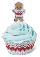 Wilton 415-2607 Christmas Holiday Sweet Swap Cupcake Combo Baking Cups and Picks N4