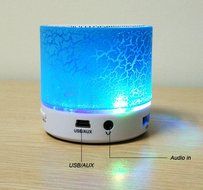 Colorful Crack Pattern Lighting Bluetooth Speaker, Rontel Mini Portable Wireless Speaker with Flashing LED Light... N5