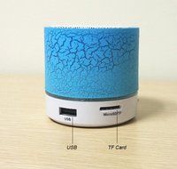 Colorful Crack Pattern Lighting Bluetooth Speaker, Rontel Mini Portable Wireless Speaker with Flashing LED Light... N6