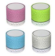 Colorful Crack Pattern Lighting Bluetooth Speaker, Rontel Mini Portable Wireless Speaker with Flashing LED Light... N7