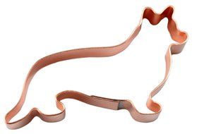 Small Welsh Cardigan Corgi Copper Dog Cookie Cutter