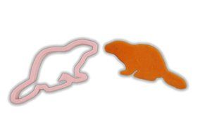 Beaver Animal Cookie Cutter - LARGE - 4 Inches