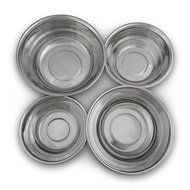 Lightweight Stainless Steel Bowls Set, 7 inches x 3 inches, Set of 4