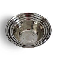 Lightweight Stainless Steel Bowls Set, 7 inches x 3 inches, Set of 4 N3