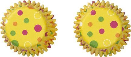 Wilton 415-2631 100 Count Polka Dot Mini Baking Cups, Assorted N2