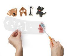 Chef&#039;n Cookease Cookie Cutter and Frosting Stencil Set (Dog Shapes) N5
