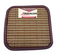&#8203;Pyrex 8&quot; Square Baking Dish with Blue Plastic Lid, Brownies Pan - Includes Bamboo Hot Pad by Andalus N3