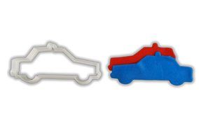 Police Car Cookie Cutter - LARGE - 4 Inches
