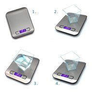 Topshop Multifunction Digital Kitchen Food Scale Electronic Meat Food Weight Scale Balance (Silver) N5