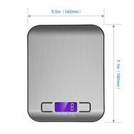 Topshop Multifunction Digital Kitchen Food Scale Electronic Meat Food Weight Scale Balance (Silver) N6