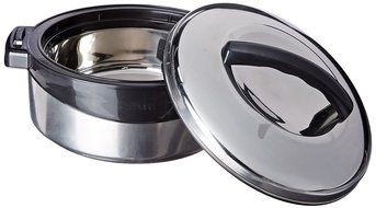 Milton Regent Hot Pot 3 piece Insulated Casserole Gift Set Keep Warm/Cold Upto 4-6 Hours, Full Stainless Steel N2
