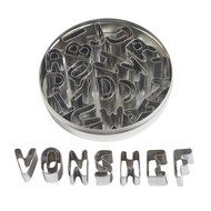 VonShef Stainless Steel 26 Piece Alphabet Cookie and Fondant Cutter Set N2