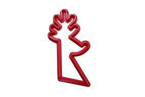 Reindeer Head Cookie Cutter N2