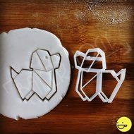 Origami Dog Cookie Cutter