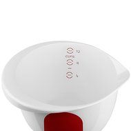 Emsa &quot;Mix &amp; Bake&quot; 101.4 oz Mixing Bowl with Lid, White/Red N4
