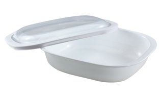 CorningWare SimplyLite 3-Quart Oblong Baking Dish with Plastic Lid