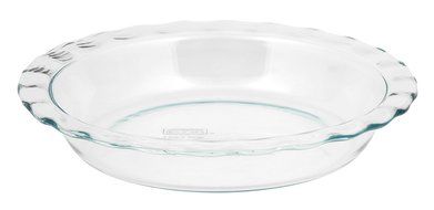 World Kitchen-pyrex/corelle 1085800 &quot;Pyrex Easy Grab&quot; Glass Pie Plate - 9.5&quot; (Pack of 2) N2