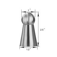 Newcomdigi Sphere Ball Pastry Cake Russian Piping Nozzles,Pastry Cake Fondant Cupcake Buttercream Decorating DIY... N2