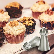 Newcomdigi Sphere Ball Pastry Cake Russian Piping Nozzles,Pastry Cake Fondant Cupcake Buttercream Decorating DIY... N7