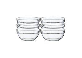 Lauryn Janae Premium Mini 3.5&quot; inch Stackable Glass Kitchen Prep, Dipping Sauce, Dessert, Custard, Pinch, Candy... N2