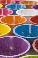 Zak! Designs Confetti Classic Prep Bowls (Set of 4), Durable and BPA-free Melamine, 4&quot; , Urban N3