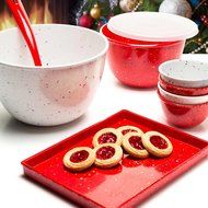 Zak! Designs Confetti Classic Prep Bowls (Set of 4), Durable and BPA-free Melamine, 4&quot; , Urban N12