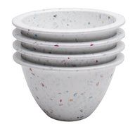Zak! Designs Confetti Classic Prep Bowls (Set of 4), Durable and BPA-free Melamine, 4&quot; , Urban N14