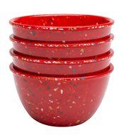 Zak! Designs Confetti Classic Prep Bowls (Set of 4), Durable and BPA-free Melamine, 4&quot; , Urban N22