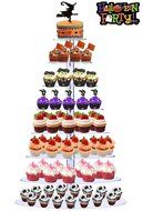 BonNoces Premium 7 Seven Tier Crystal Clear Acrylic Glass Round Wedding Cake Stand Cupcake Tree for Wedding Cupcakes... N16