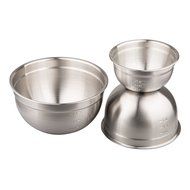 IMEEA&reg; 3-Piece Premium Brushed 18/10 Stainless Steel BPA Free Mixing Bowls Sets