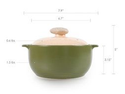 Neoflam Vol 0.8QT Stovetop Ceramic Cookware, Beige N8