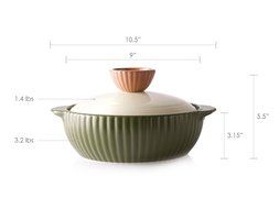 Neoflam Vol 0.8QT Stovetop Ceramic Cookware, Beige N19