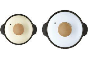 Neoflam Vol 0.8QT Stovetop Ceramic Cookware, Beige N24