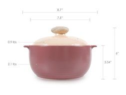 Neoflam Vol 0.8QT Stovetop Ceramic Cookware, Beige N31