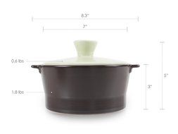Neoflam Vol 0.8QT Stovetop Ceramic Cookware, Beige N34