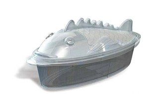 Silikomart Silicone Pratika Collection Fish Baking Dish, Metallic Gray