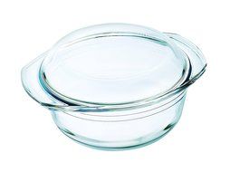 Arcuisine Borosilicate Glass Round Casserole w/Lid 20.2 Centimeters / 1.6 Liters N3