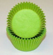 Lime Green Solid Cupcake Liners / 100 Standard Size Cups