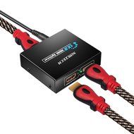 HDMI Splitter, SOWTECH(TM) Digital 1X2 HDMI Switch for Full HD 1080P Support 3D (One Input To Two Outputs) N3