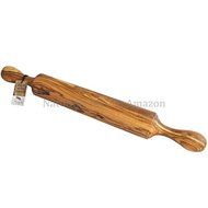 Naturally Med - Olive Wood Rolling Pin - 15.5 inch