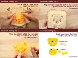 CuteZCute Animal Friends Food Deco Cutter and Stamp Kit N4