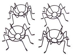 Cupcake Holder Metal Wire Spider Cupcake Stands Set of 4. The Perfect Cupcake Carrier. Halloween Decorations,...
