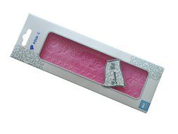 FOUR-C Christmas Gift Embossing Cake Mat Butterfly Decor Silicone Pad Color Pink N3