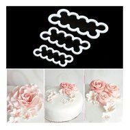 Oumosi 3Pcs/Set Cake Decorating Gumpaste Sugar Craft Easiest Rose Ever Cutter Fondant Cookie Cutter Rose Flower... N3