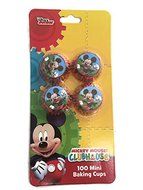 Mickey Mouse Baking Cups - 100 Mini Cups, 24 Regular Cups and 24 Cupcake Toppers N3