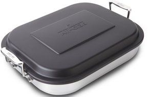 All-Clad 59946 Stainless Steel Lasagna Pan with Lid Specialty Cookware, 14.5 by 11.75 by 2.5-Inch, Silver by All-Clad